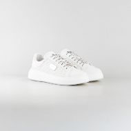 Снимка на JOHN RICHMOND МЪЖКИ ОБУВКИ JR ONE LEATHER SNEAKERS WITH MICROHOLES AND METAL PLATE - БЯЛО 2