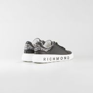 Снимка на JOHN RICHMOND ДАМСКИ ОБУВКИ JR ONE LEATHER SNEAKERS WITH STRASS CHARMS AND LOGO PRINT - ЧЕРНО 4