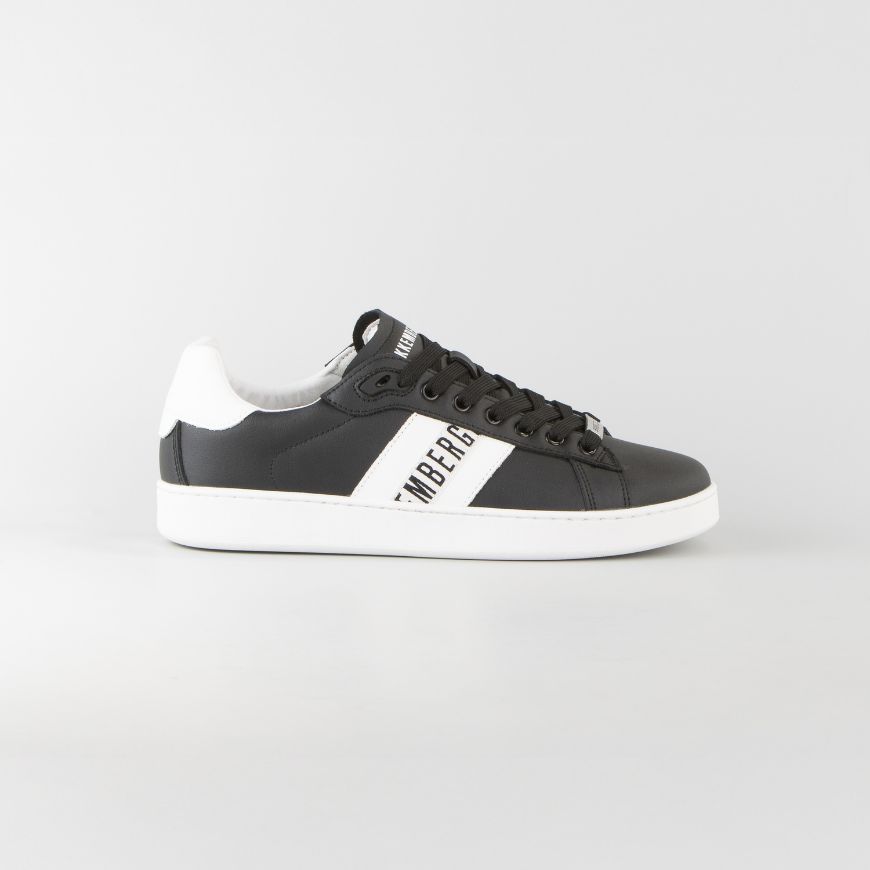 Снимка на BIKKEMBERGS МЪЖКИ ОБУВКИ RECOBA LEATHER SNEAKERS - ЧЕРНО/БЯЛО