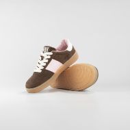 Снимка на BIKKEMBERGS ДАМСКИ ОБУВКИ RECOBA MIX LEATHER SNEAKERS WITH LOGO TAPE - КАКАО/ БОНБОНОВО РОЗОВО/ БЯЛО 3