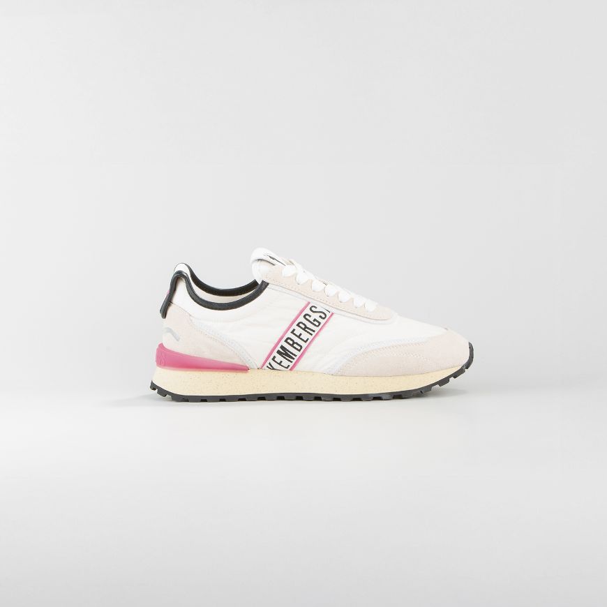 Снимка на BIKKEMBERGS ДАМСКИ ОБУВКИ IGNITE MIX LEATHER AND FABRIC SNEAKERS - БЯЛО/ ФУКСИЯ/ СРЕБРИСТО