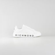 Снимка на JOHN RICHMOND ДАМСКИ ОБУВКИ JR ONE LEATHER SNEAKERS WITH METAL ACCESSORY AND LOGO PRINT - БЯЛО 1