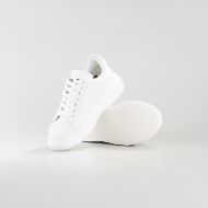 Снимка на JOHN RICHMOND ДАМСКИ ОБУВКИ JR ONE LEATHER SNEAKERS WITH METAL ACCESSORY AND LOGO PRINT - БЯЛО 3