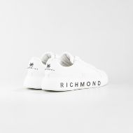 Снимка на JOHN RICHMOND МЪЖКИ ОБУВКИ JR ONE LEATHER SNEAKERS WITH METAL ACCESSORY AND LOGO PRINT - БЯЛО 4