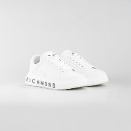 Снимка на JOHN RICHMOND МЪЖКИ ОБУВКИ JR ONE LEATHER SNEAKERS WITH METAL ACCESSORY AND LOGO PRINT - БЯЛО 2