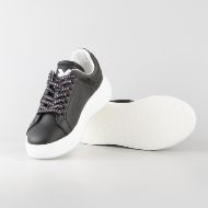 Снимка на JOHN RICHMOND МЪЖКИ ОБУВКИ JR ONE LEATHER SNEAKERS WITH MICROHOLES AND METAL PLATE - ЧЕРНО 3