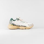 Снимка на CNC COSTUME NATIONAL МЪЖКИ ОБУВКИ QS.89 LEATHER AND FABRIC SNEAKERS WITH GRAPHIC PRINT AND USED EFFE 1