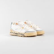 Снимка на CNC COSTUME NATIONAL МЪЖКИ ОБУВКИ NW.89 SUEDE NAPPA LEATHER FABRIC SNEAKERS - БЯЛО/ ОРАНЖЕВО/ТЪМНОЗЕ 2