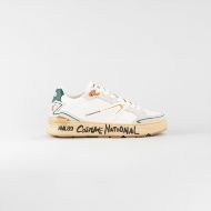 Снимка на CNC COSTUME NATIONAL МЪЖКИ ОБУВКИ NW.89 SUEDE NAPPA LEATHER FABRIC SNEAKERS - БЯЛО/ ОРАНЖЕВО/ТЪМНОЗЕ 1