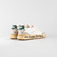 Снимка на CNC COSTUME NATIONAL МЪЖКИ ОБУВКИ NW.89 SUEDE NAPPA LEATHER FABRIC SNEAKERS - БЯЛО/ ОРАНЖЕВО/ТЪМНОЗЕ 4