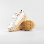 Снимка на CNC COSTUME NATIONAL МЪЖКИ ОБУВКИ NW.89 SUEDE NAPPA LEATHER FABRIC SNEAKERS - БЯЛО/ ОРАНЖЕВО/ТЪМНОЗЕ 3
