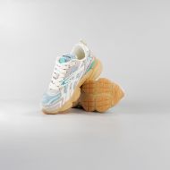 Снимка на CNC COSTUME NATIONAL ДАМСКИ ОБУВКИ QS.89 LEATHER AND FABRIC SNEAKERS - БЯЛО/ ТИФАНИ/ КАМЪК/БЯЛО 3