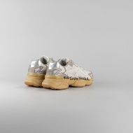 Снимка на CNC COSTUME NATIONAL ДАМСКИ ОБУВКИ QS.89 LEATHER AND FABRIC SNEAKERS WITH GRAPHIC PRINT - БЯЛО/ СРЕБ 4