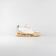Снимка на CNC COSTUME NATIONAL ДАМСКИ ОБУВКИ NW.89 LEATHER AND FABRIC SNEAKERS WITH GRAPHIC PRINT  - БЯЛО/ БАР 1