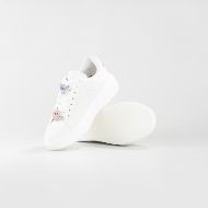 Снимка на JOHN RICHMOND ДАМСКИ ОБУВКИ JR ONE LEATHER SNEAKERS WITH STRASS CHARMS AND MICROHOLES - БЯЛО 3