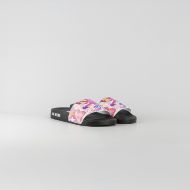 Picture of LOVE MOSCHINO WOMEN'S SLIDES WITH FLORAL MOTIFS AND LOGO 2