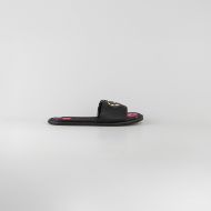 Picture of LOVE MOSCHINO WOMEN'S SHELLY FLAT SANDALS IN BLACK 1