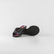 Picture of LOVE MOSCHINO WOMEN'S SHELLY FLAT SANDALS IN BLACK 3