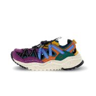 Picture of FLOWER MOUNTAIN WOMEN'S KAZANA WOMAN COW VELOUR SNEAKERS - BORDEAUX-BLACK-GREEN 1