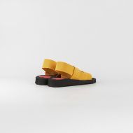 Picture of LOVE MOSCHINO WOMEN'S SOFT ELASTIC SANDALS IN ORANGE 4