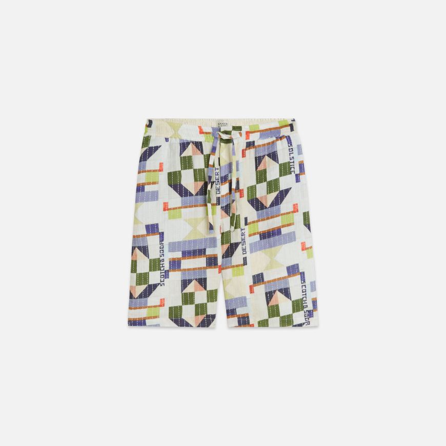 Снимка на SCOTCH&SODA МЪЖКИ БЕРМУДИ TOPSTITCHED PRINTED COTTON RELAXED-FIT В КОМБИНАЦИЯ