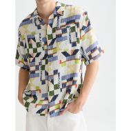 Снимка на SCOTCH&SODA МЪЖКА РИЗА PRINTED STITCHED RELAXED-FIT SHORT-SLEEVED В КОМБИНАЦИЯ 6