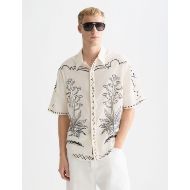 Снимка на SCOTCH&SODA МЪЖКА РИЗА EMBROIDERED SEERSUCKER RELAXED-FIT SHORT-SLEEVED В БЯЛО 4