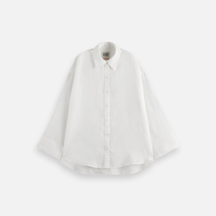 Снимка на SCOTCH&SODA ДАМСКА РИЗА CORE LINEN В БЯЛО