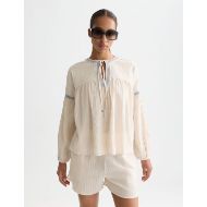 Снимка на SCOTCH&SODA ДАМСКА РИЗА COTTON CREPE BLOUSE WITH EMBROIDERED DETAILS В БЕЖОВО 4