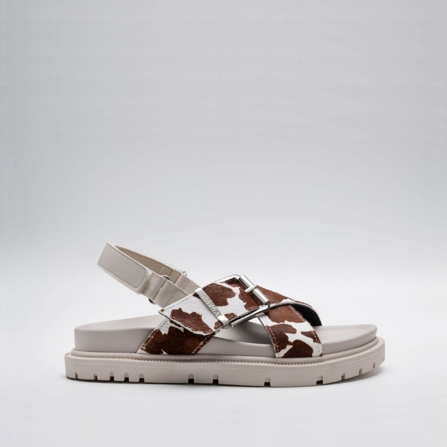Снимка на REPLAY ДАМСКИ САНДАЛИ JADE PONY FLAT SANDALS В БЯЛО КАФЯВО