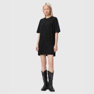 Picture of ALLSAINTS WOMEN'S DARCY T-SHIRT DRESS WASHED BLACK 5