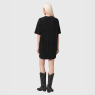 Picture of ALLSAINTS WOMEN'S DARCY T-SHIRT DRESS WASHED BLACK 4