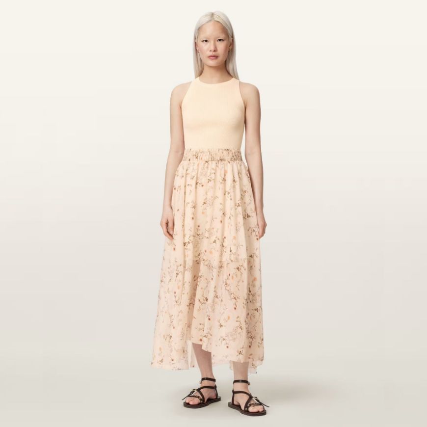 Снимка на ALLSAINTS ДАМСКА РОКЛЯ ZENIA DRESS CARMEL OFF WHITE