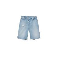 Снимка на ALLSAINTS ДАМСКИ БЕРМУДИ AKI CROSSOVER SHORTS DESTROY LIGHT BLUE 6