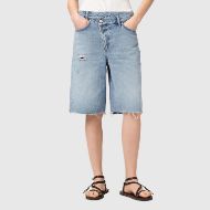 Снимка на ALLSAINTS ДАМСКИ БЕРМУДИ AKI CROSSOVER SHORTS DESTROY LIGHT BLUE 1