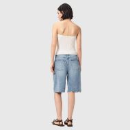 Снимка на ALLSAINTS ДАМСКИ БЕРМУДИ AKI CROSSOVER SHORTS DESTROY LIGHT BLUE 3