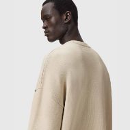 Снимка на ALLSAINTS МЪЖКИ ПУЛОВЕР CROSSED CREW NECK JUMPER ECRU WHITE 3