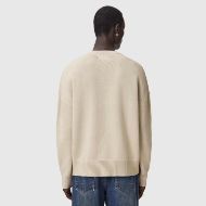 Снимка на ALLSAINTS МЪЖКИ ПУЛОВЕР CROSSED CREW NECK JUMPER ECRU WHITE 2