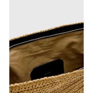 Picture of ALLSAINTS WOMEN'S BETTINA LARGE PAPER CLUTCH BAG BISCUIT BROWN 5