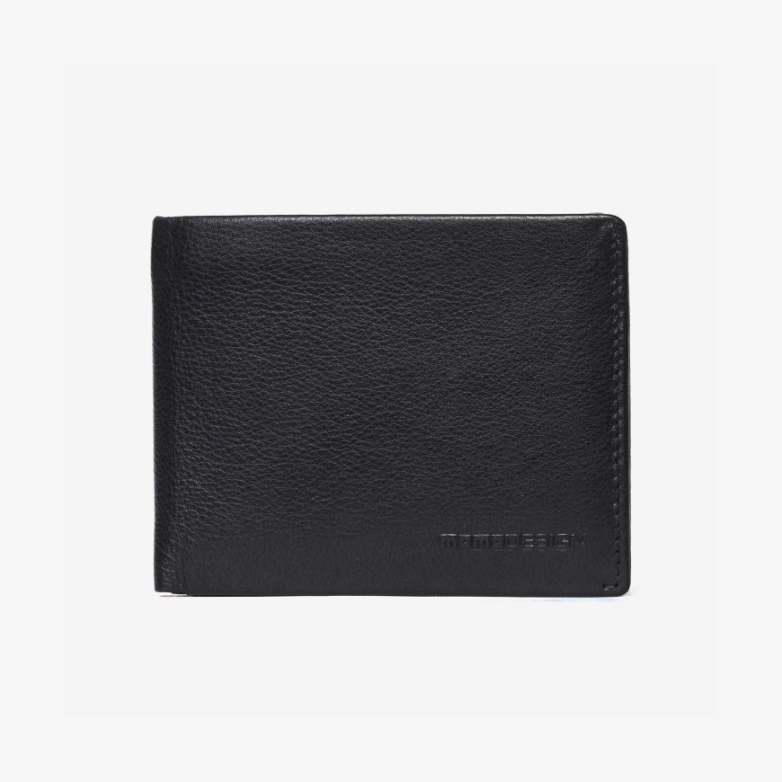 Снимка на MOMODESIGN КОЖЕН ПОРТФЕЙЛ NAPPA EMBOSSED WALLET BLACK