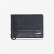 Снимка на MOMODESIGN КОЖЕН ПОРТФЕЙЛ GENUINE DOLLARO LEATHER CARD WALLET WITH MONEY CLIP BLACK 1