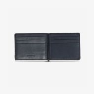 Снимка на MOMODESIGN КОЖЕН ПОРТФЕЙЛ GENUINE DOLLARO LEATHER CARD WALLET WITH MONEY CLIP BLACK 2
