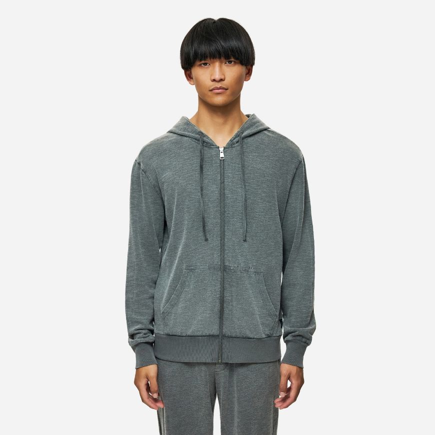 Снимка на DIRTY LAUNDRY МЪЖКИ СУИТШЪРТ REGULAR KNITTED SLUB FULLZIP VINTAGE GREY