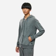 Снимка на DIRTY LAUNDRY МЪЖКИ СУИТШЪРТ REGULAR KNITTED SLUB FULLZIP VINTAGE GREY 2