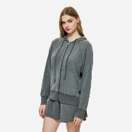 Picture of DIRTY LAUNDRY WOMEN'S REGULAR RAGLAN FULLZIP IN VINTAGE GREY 2