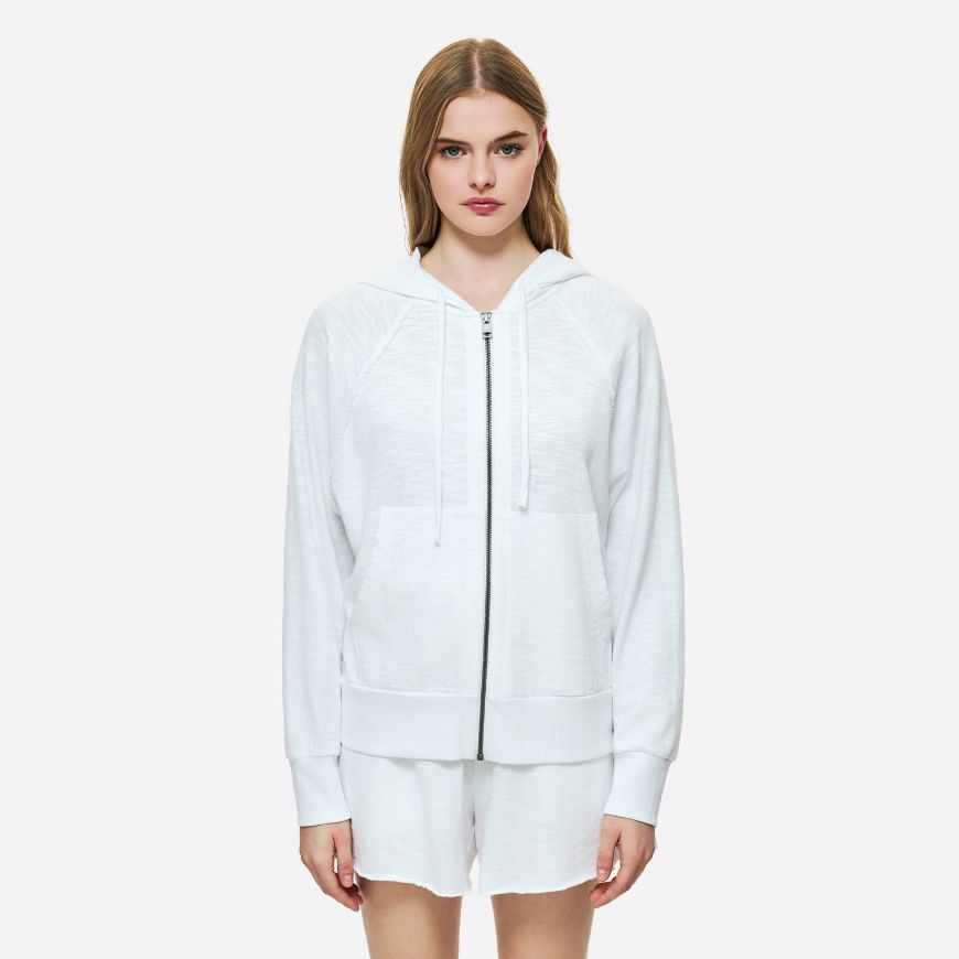 Picture of DIRTY LAUNDRY WOMEN'S REGULAR RAGLAN FULLZIP IN WHITE