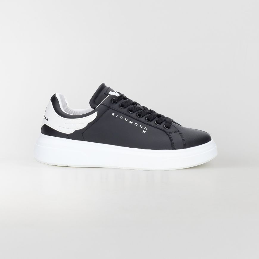 Снимка на JOHN RICHMOND МЪЖКИ ОБУВКИ JR ONE LEATHER SNEAKERS - ЧЕРНО/БЯЛО