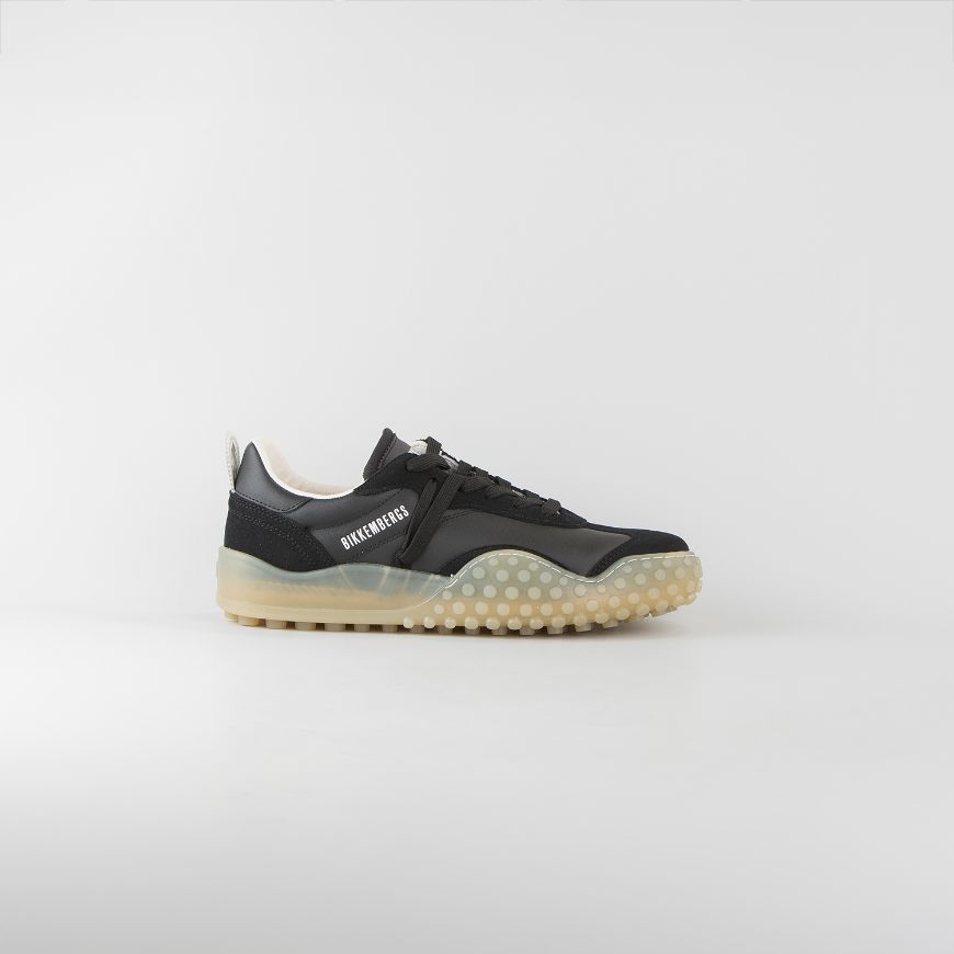 Снимка на BIKKEMBERGS МЪЖКИ ОБУВКИ FUTSAL LEATHER AND FABRIC SNEAKERS - ЧЕРНО
