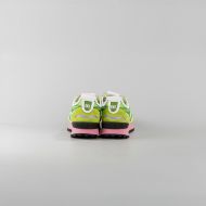 Picture of BIKKEMBERGS WOMEN'S IGNITE MIX LEATHER AND FABRIC SNEAKERS - LEAF/WHITE/ SILVER 5