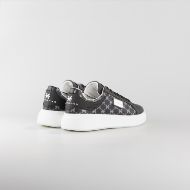 Снимка на JOHN RICHMOND МЪЖКИ ОБУВКИ JR ONE LEATHER AND PRINTED FABRIC SNEAKERS WITH METAL PLATE - ЧЕРНО-ТЪМНО 4